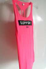 Under Armour Neon Pink Logo Tank | L