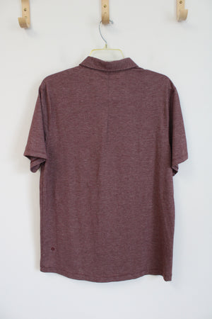 Lululemon Maroon Polo Shirt | L