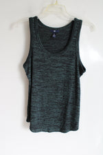 Gap Green & Black Heathered Knit Tank | S