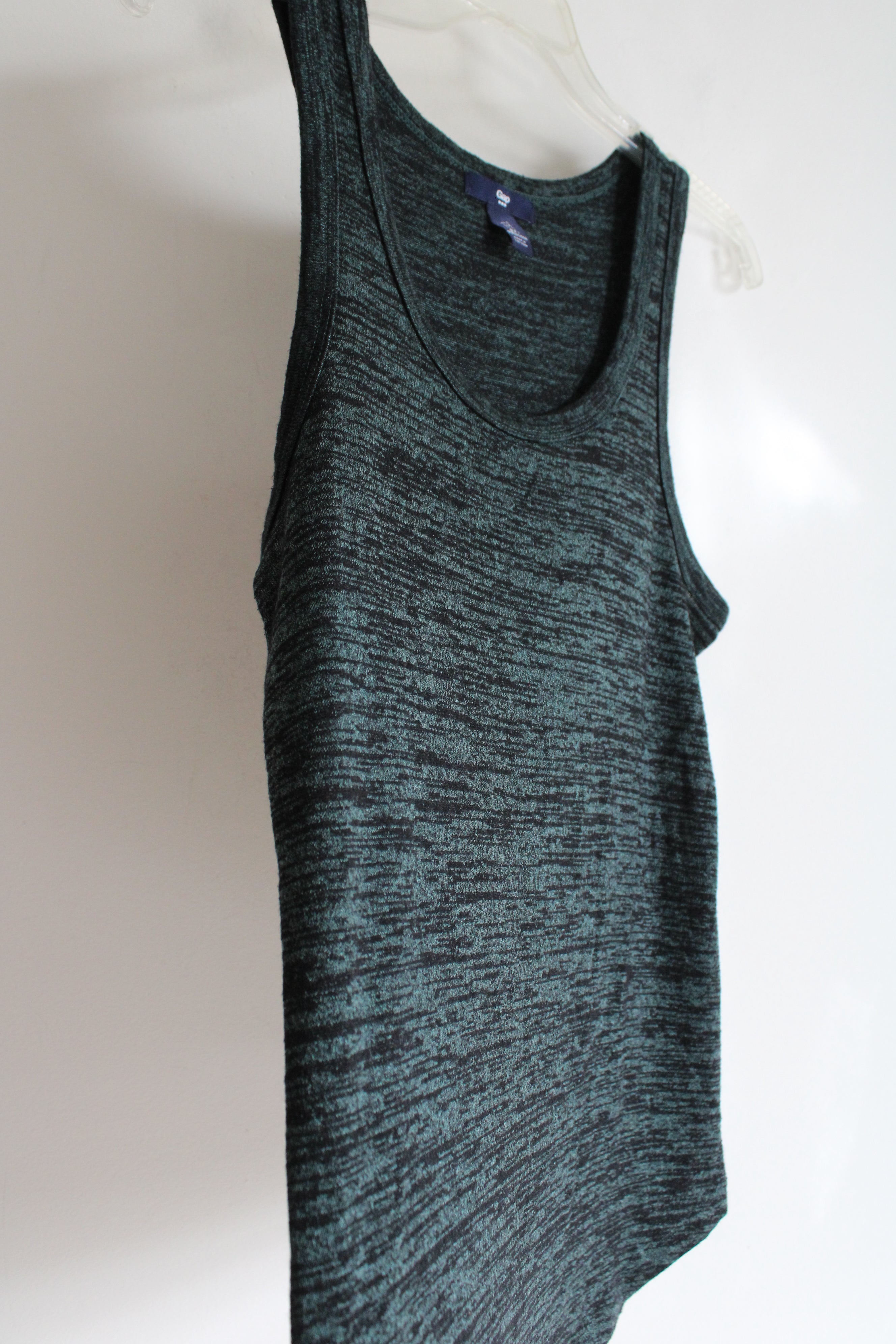 Gap Green & Black Heathered Knit Tank | S