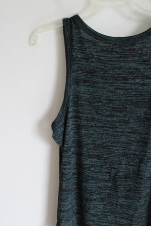 Gap Green & Black Heathered Knit Tank | S