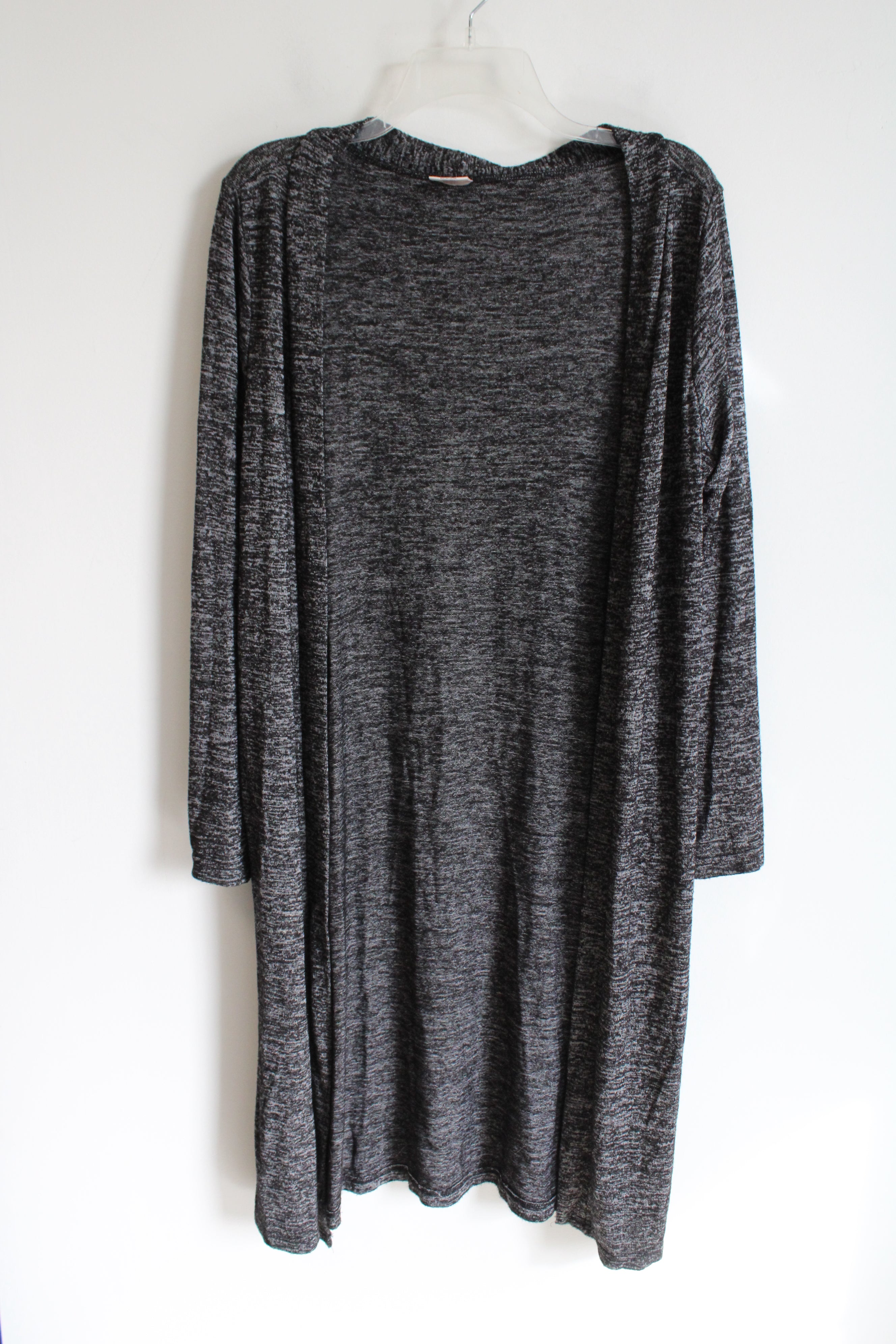 Hello Mello Carefree Threads Gray Heather Knit Long Cardigan | M