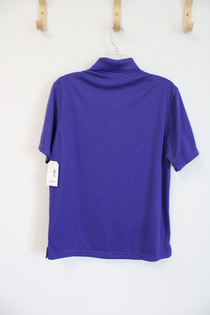 NEW OutdoorLife Blue Purple Heavyweight Polo Shirt | S