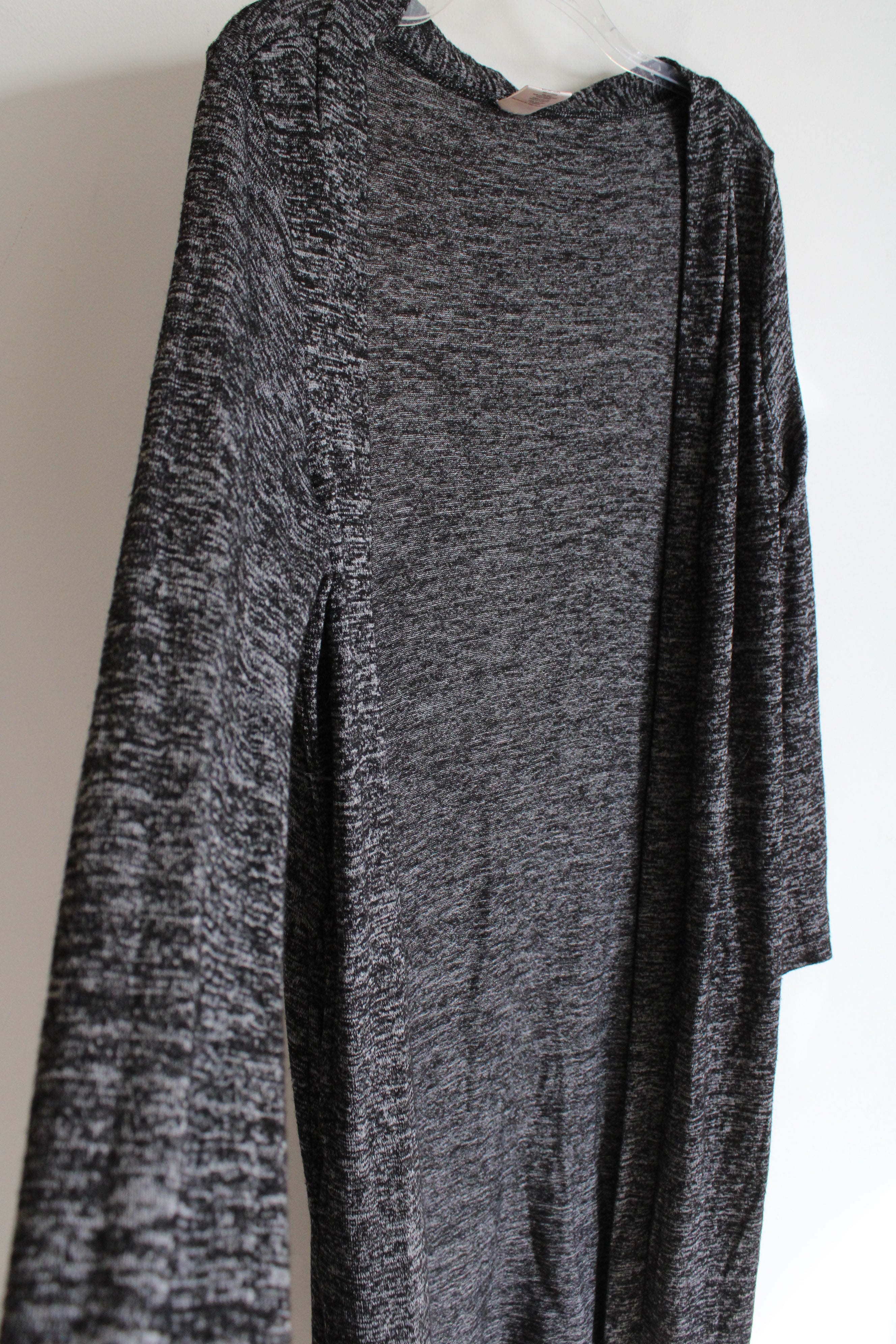 Hello Mello Carefree Threads Gray Heather Knit Long Cardigan | M