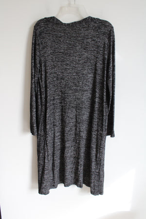 Hello Mello Carefree Threads Gray Heather Knit Long Cardigan | M