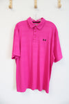 Under Armour Hot Pink Athletic Polo Shirt | 2XL