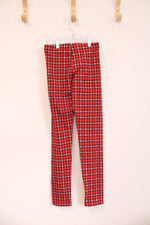 Old Navy Red and Black Plaid Leggings | XL (14/16)