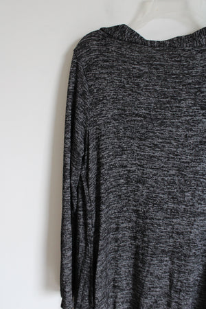 Hello Mello Carefree Threads Gray Heather Knit Long Cardigan | M