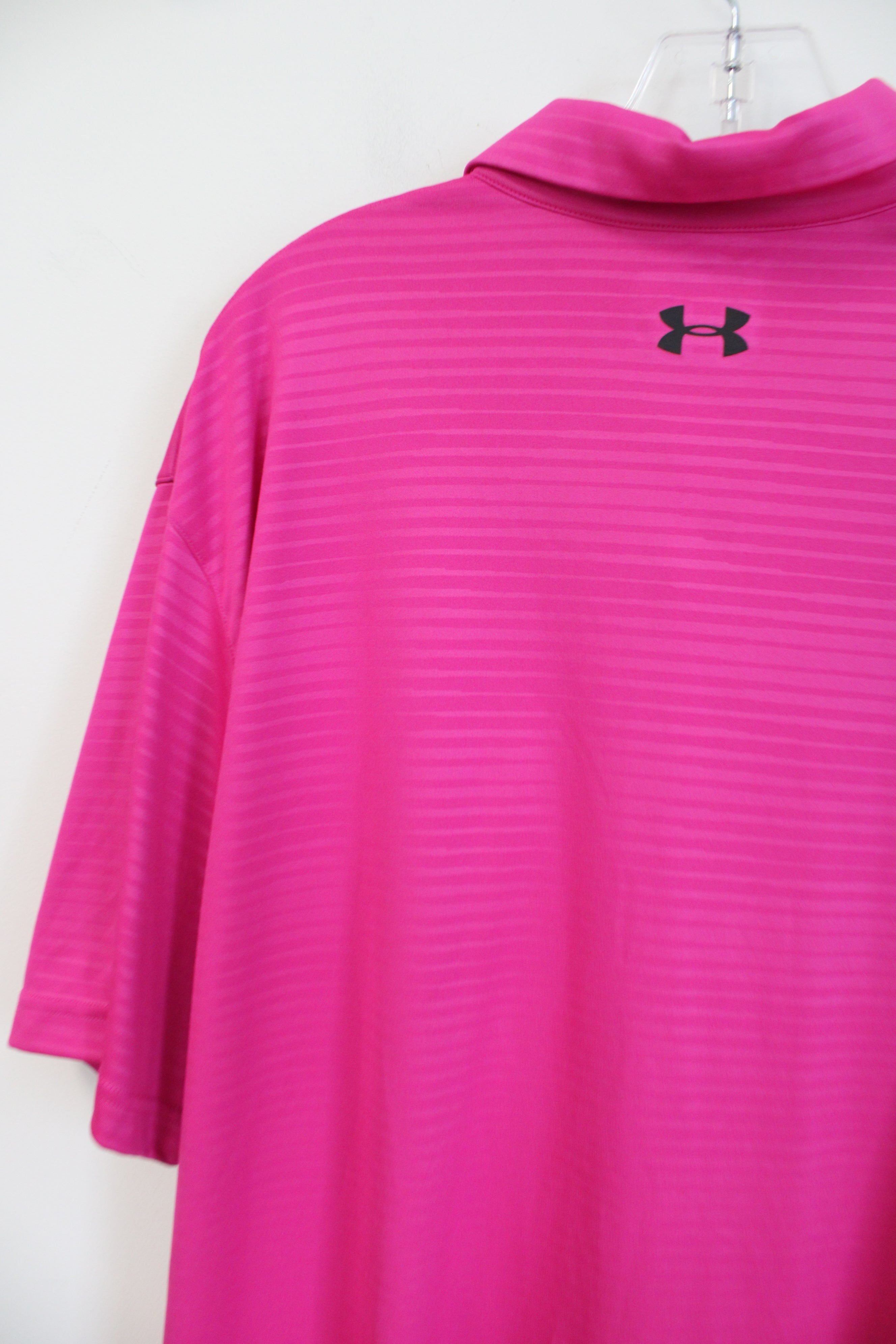 Under Armour Hot Pink Athletic Polo Shirt | 2XL