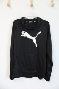 Puma Black & White Athletic Hoodie | L