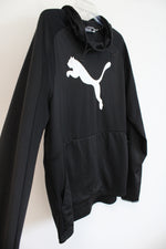 Puma Black & White Athletic Hoodie | L