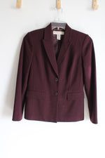 Apostrophe Essentials Burgundy Blazer | 4