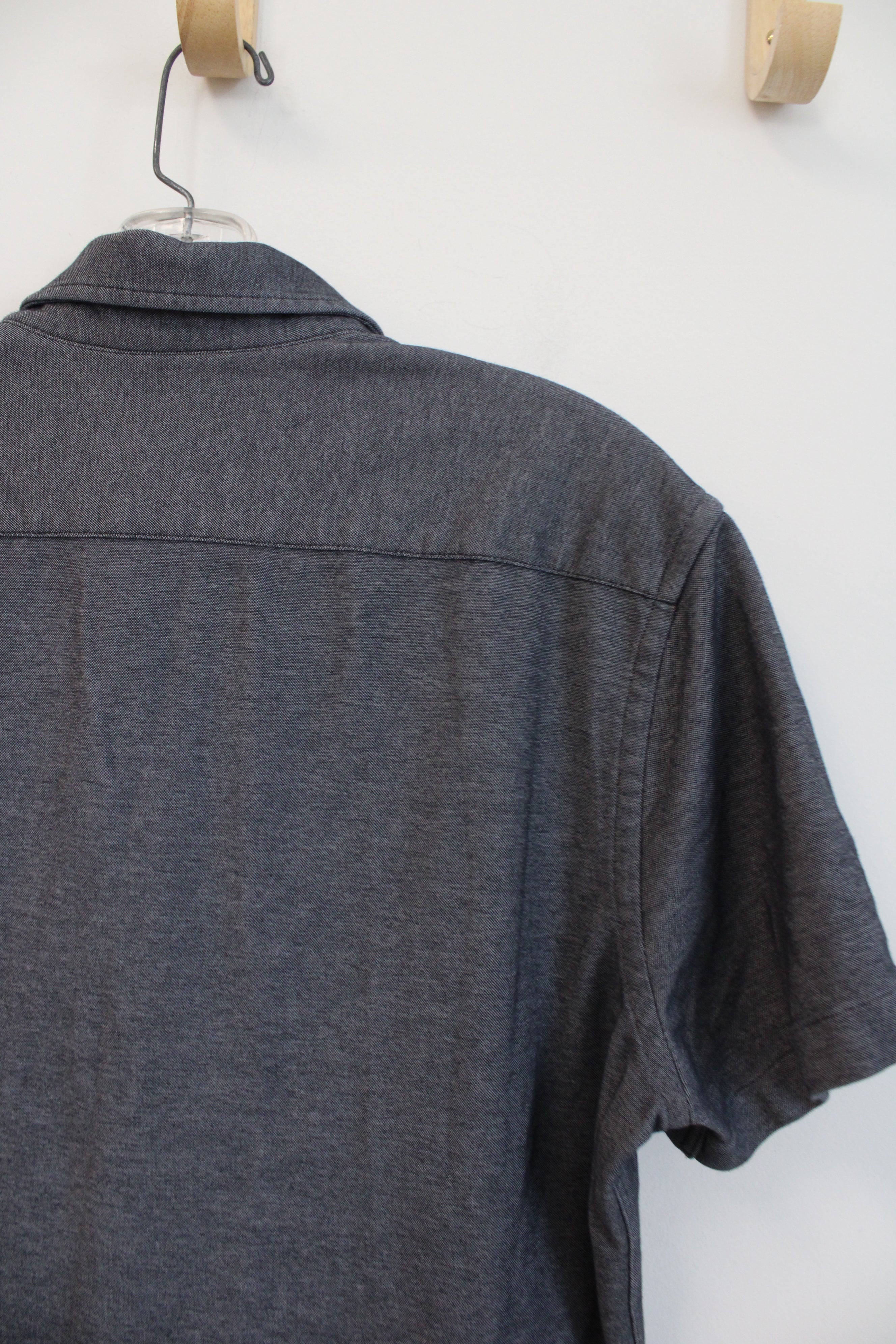 Express Dark Gray Soft Button Down Shirt | M (15-15.5)