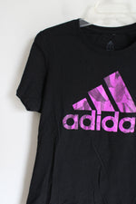 Adidas Black Purple Logo Tee | L