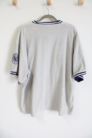 Cooperstown Collection By G-11 & Carl Banks New York Yankees Gray Velvet Jersey Shirt | XXL