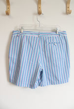 Lady Hagen Purple Blue & White Patterned Shorts | 14