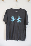 Under Armour Gray & Blue Antler Shirt | L