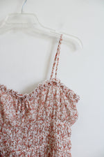 Trixxi Pink & Brown Floral Tiered Dress | XL