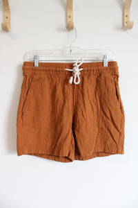 Old Navy Orange Gauzy Cotton Shorts | M