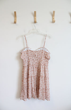 Trixxi Pink & Brown Floral Tiered Dress | XL