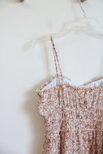 Trixxi Pink & Brown Floral Tiered Dress | XL