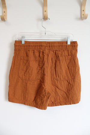 Old Navy Orange Gauzy Cotton Shorts | M