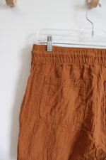 Old Navy Orange Gauzy Cotton Shorts | M