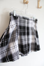 SO Black & White Plaid Flare Mini Skirt | 7