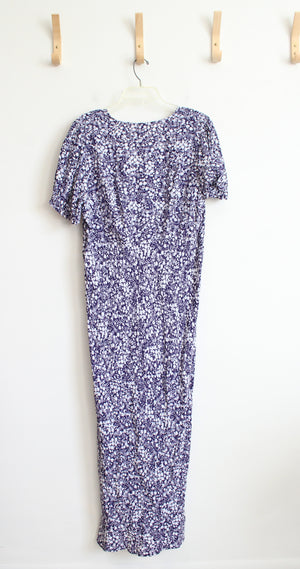 A New Day Blue & White Floral Maxi Dress | XL