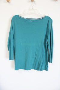 The Talbots Tee Blue Shirt | L