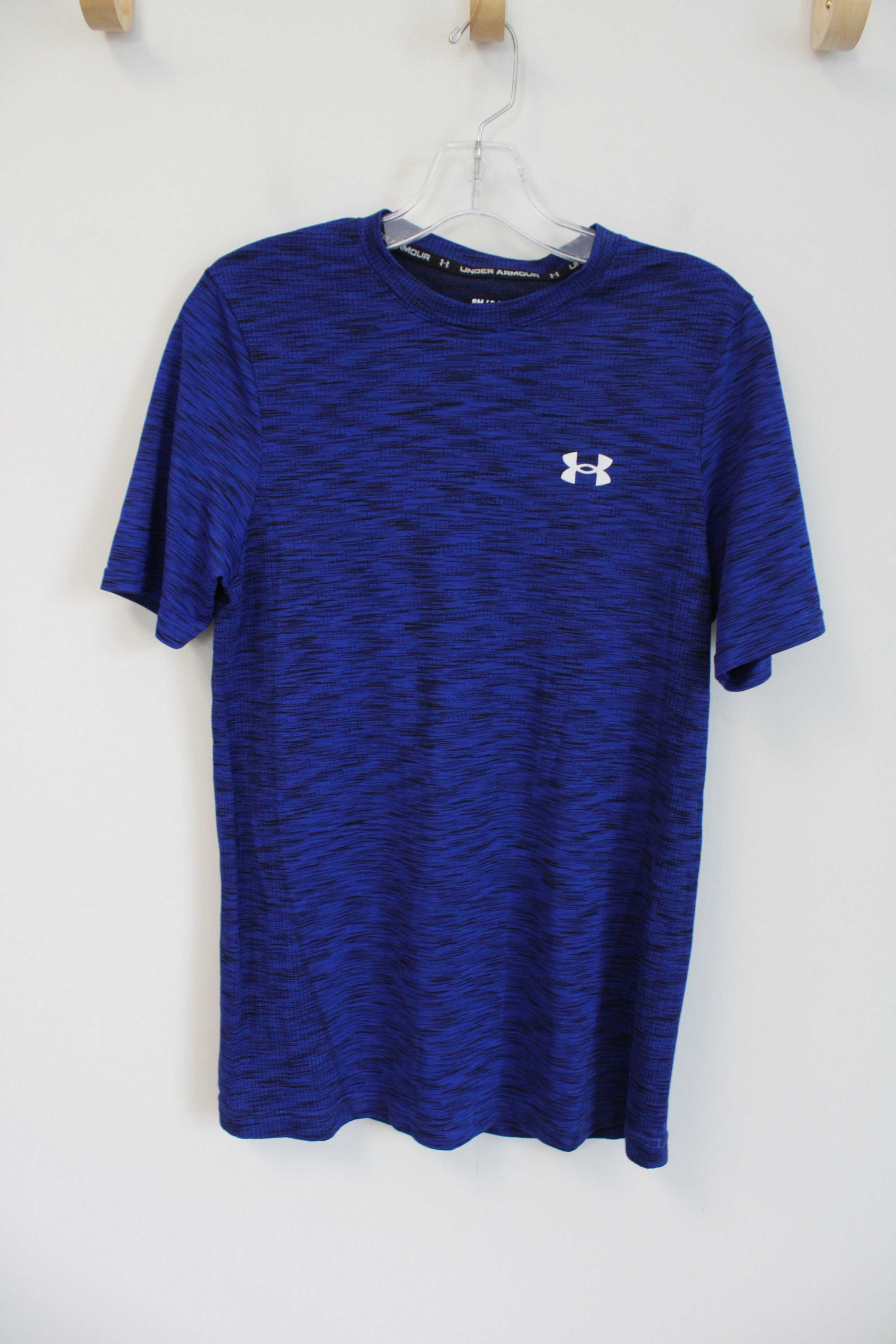 Under Armour Seamless Cobalt Blue & Black Athletic Shirt | S