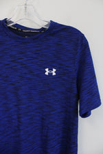 Under Armour Seamless Cobalt Blue & Black Athletic Shirt | S