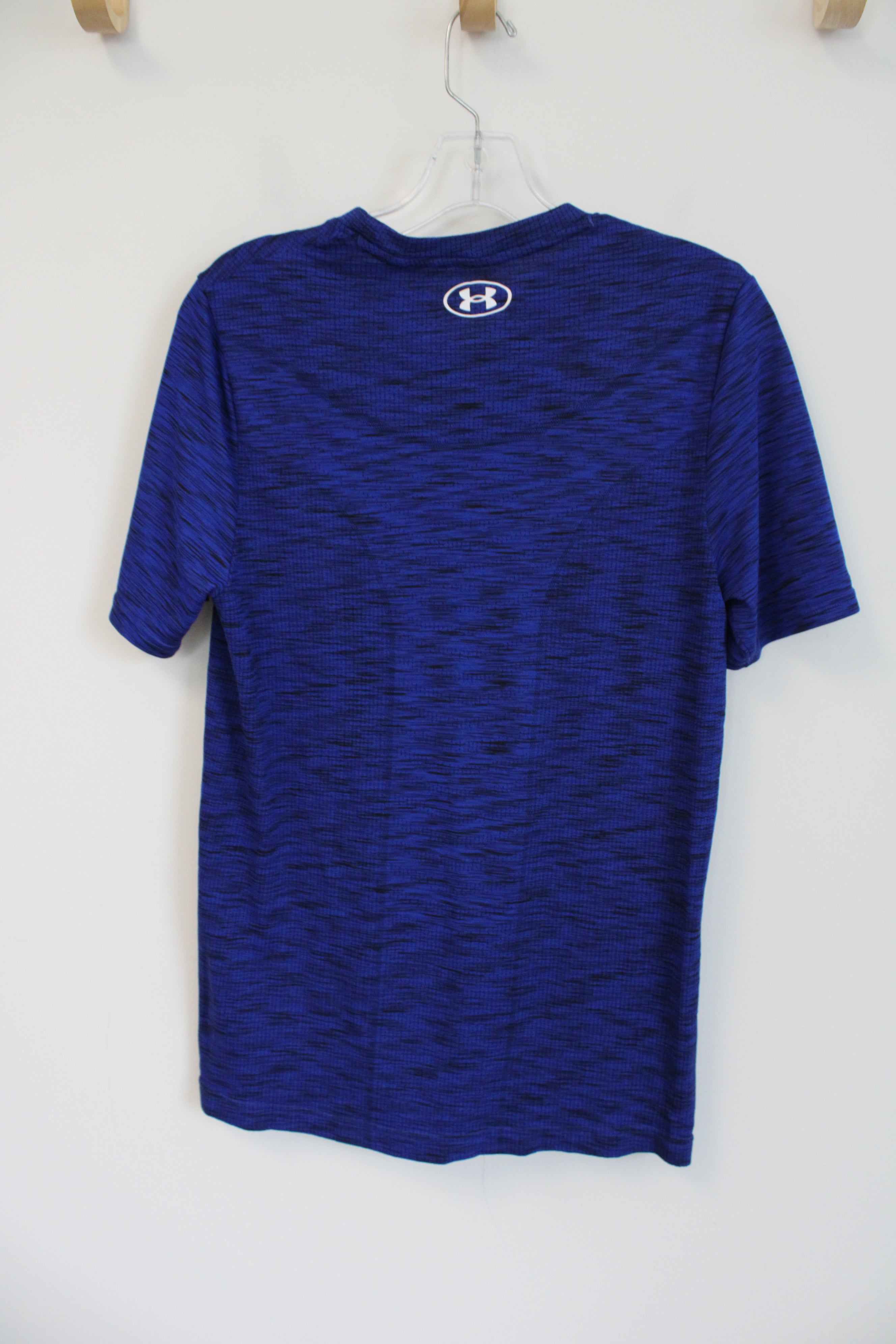 Under Armour Seamless Cobalt Blue & Black Athletic Shirt | S