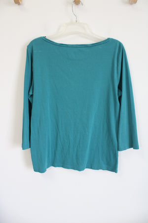 The Talbots Tee Blue Shirt | L