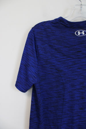 Under Armour Seamless Cobalt Blue & Black Athletic Shirt | S