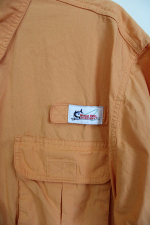 Worldwide Sportsman Orange Button Down Shirt | 2XL