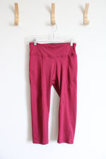 Reebok Magenta Athletic Capri Leggings | M