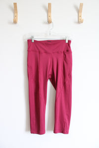 Reebok Magenta Athletic Capri Leggings | M