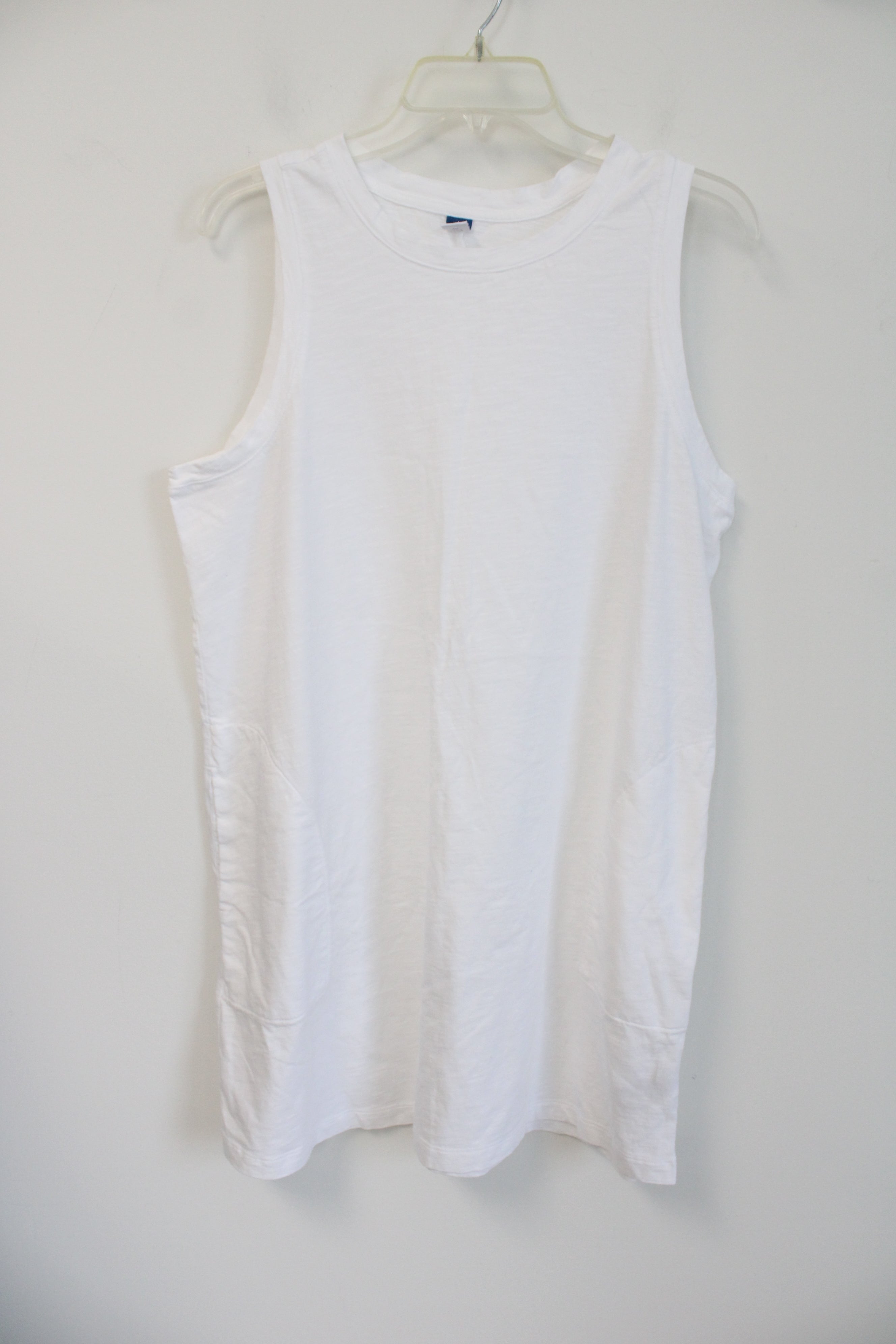 Old Navy White Tank Cotton Dress | L Petite