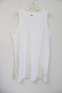 Old Navy White Tank Cotton Dress | L Petite