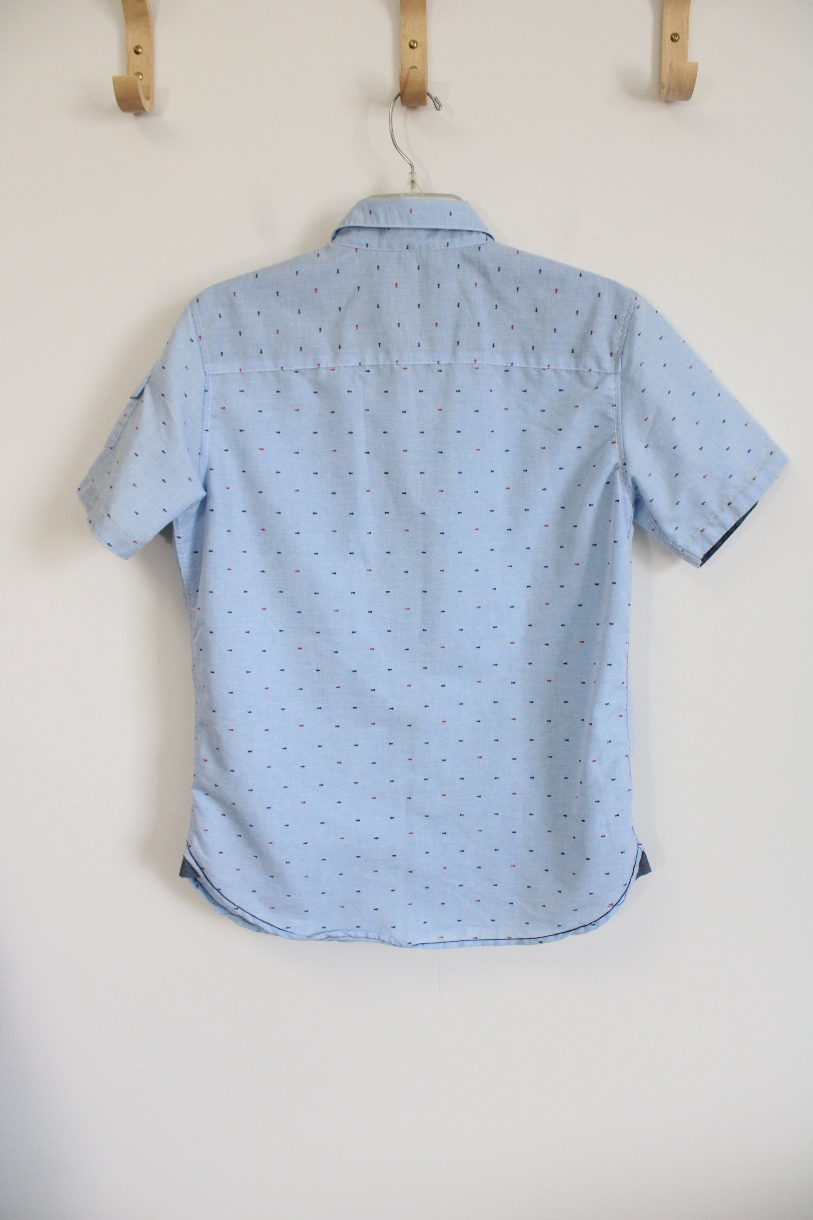 Modern Culture Blue Fish Patterned Top | S