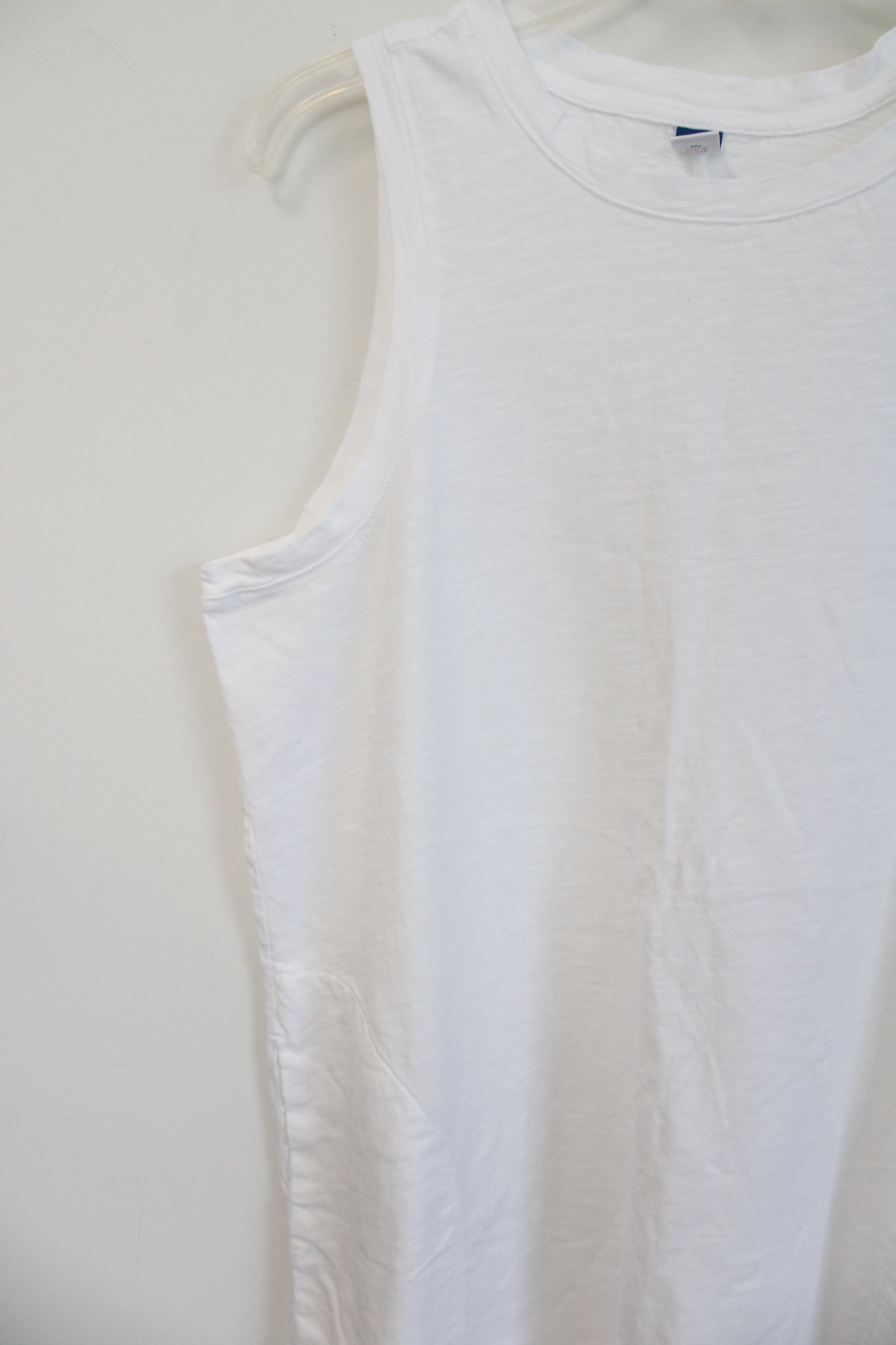 Old Navy White Tank Cotton Dress | L Petite