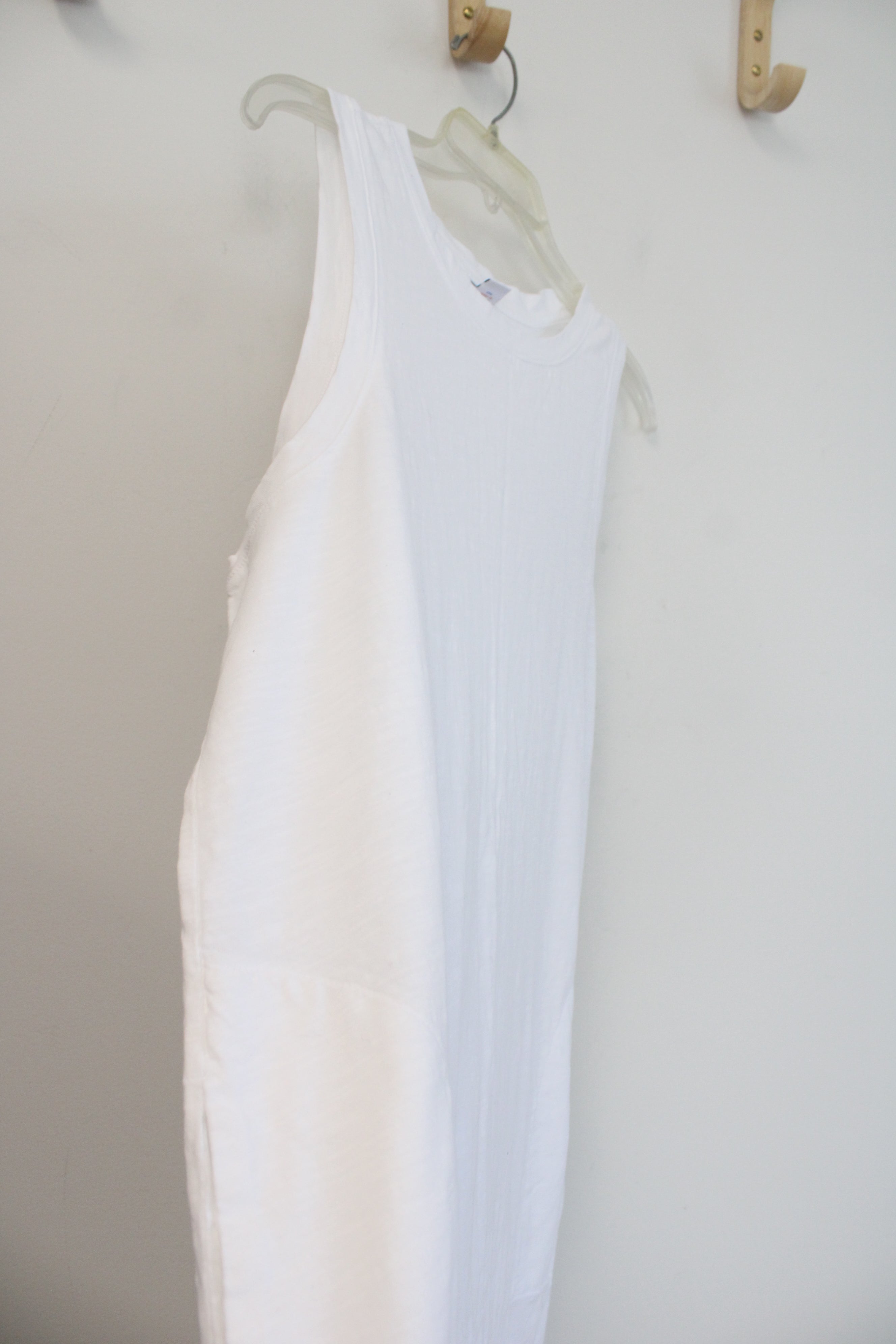 Old Navy White Tank Cotton Dress | L Petite