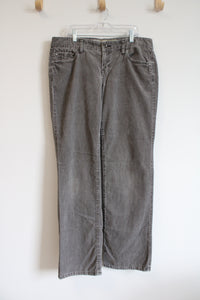 Ann Taylor LOFT Gray Slim Bootcut Corduroy Pants | 10