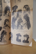 Harper's Bazar 1875 Women's Fashion Newspaper Print