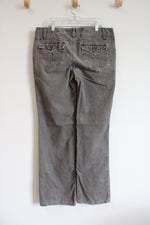 Ann Taylor LOFT Gray Slim Bootcut Corduroy Pants | 10