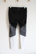 Old Navy Active Fitted Black & White Athletic Leggings | L