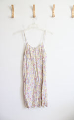SO Yellow Purple & Pink Floral Dress | XXL