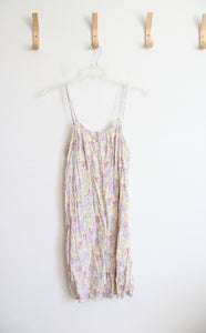 SO Yellow Purple & Pink Floral Dress | XXL