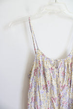 SO Yellow Purple & Pink Floral Dress | XXL